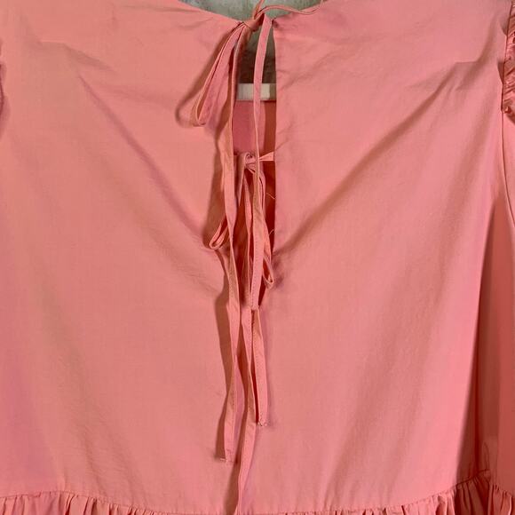 HYACINTH HOUSE TUCKERNUCK Dress Small Baby Doll Allie Puff Sleeve Tie Back Close - Picture 10 of 13